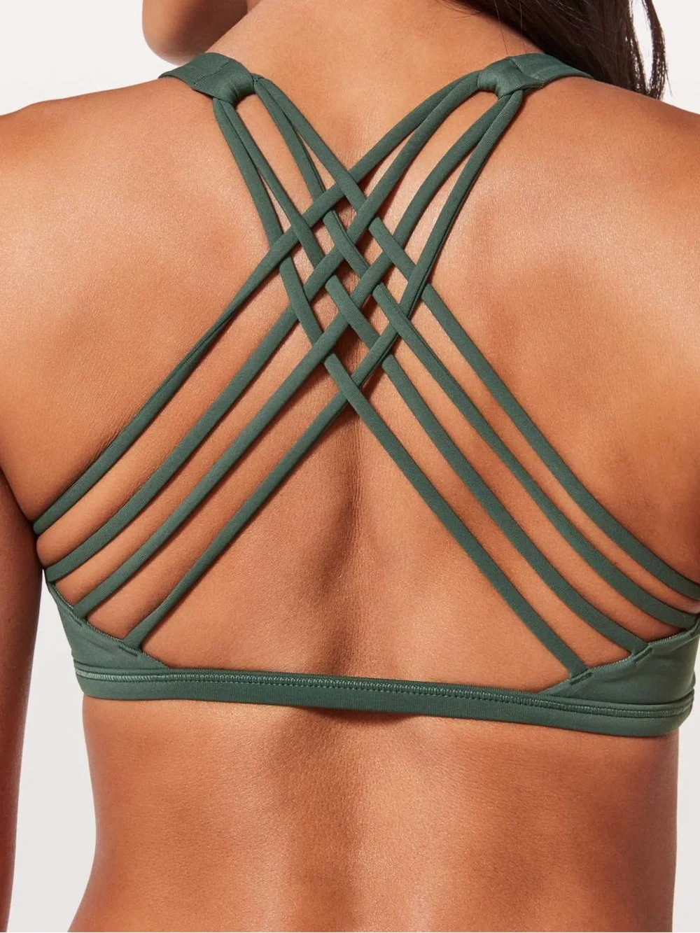 Lululemon Free to Be Bra in Dark Forest